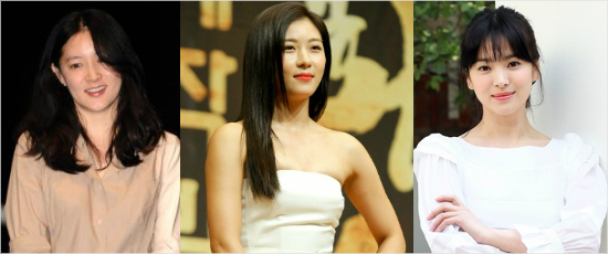 (왼쪽부터)배우이영애,하지원,송혜교.(자료사진)