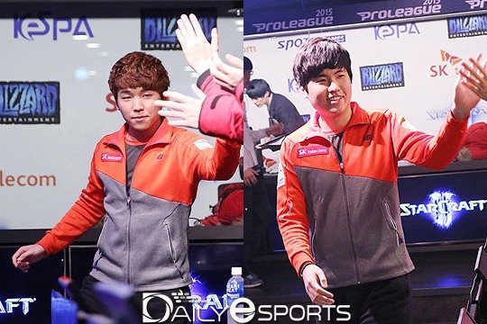 SK텔레콤 T1을 대표하는 저그 박령우(왼쪽)와 어윤수가 3일 나란히 스타2 스타리그 챌린지에 출격한다.