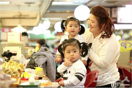 이국주와라희,라율이(사진출처=이국주인스타그램)