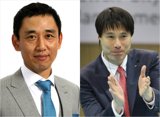 현대캐피탈이30대최태웅감독을파격선임한데이어LIG손해보험도40대강성형감독대행을정식감독으로임명해'젊은감독'흐름에합류했다.(자료사진=현대캐피탈,LIG손해보험제공)