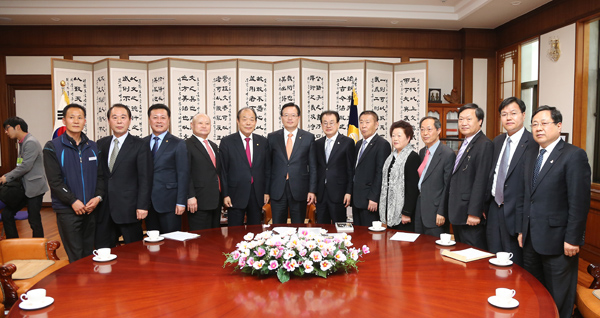 ▲지난6일면담모습사진=국회의장실