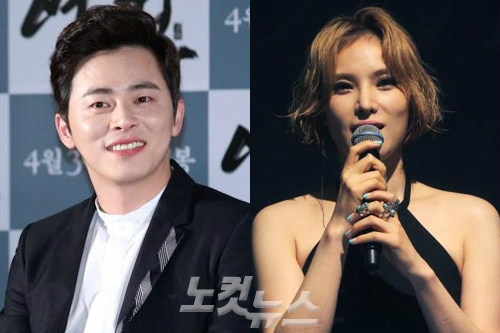 배우조정석(왼쪽)과가수거미(자료사진/노컷뉴스)