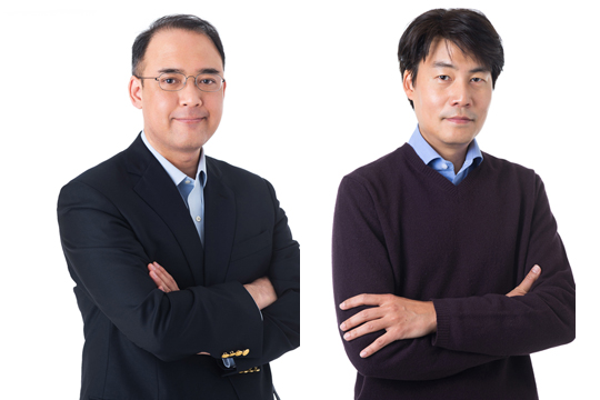 엔씨소프트 최종혁 CID(왼쪽)과 유주동 상무.