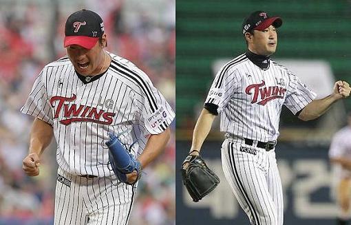 ▲최근상이한행보를보이고있는이동현(사진좌)과봉중근(사진우).사진│LG트윈스