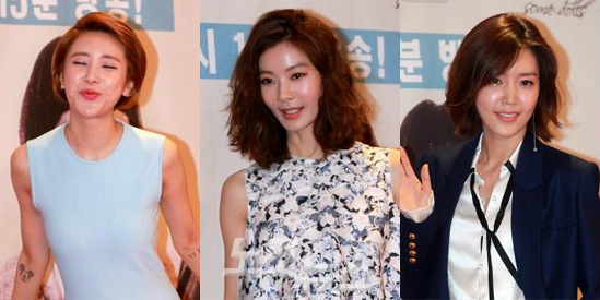 (왼쪽부터)가수서인영,배우윤소이,가수겸배우채정안.(사진=윤창원기자)