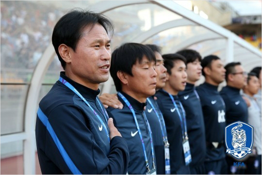 18세이하축구대표팀의안익수감독(사진제공/대한축구협회)