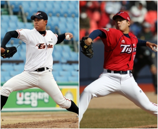 한화와KIA가유창식(왼쪽),임준섭(오른쪽)을포함한4대3트레이드를단행했다.(자료사진=한화이글스/KIA타이거즈)