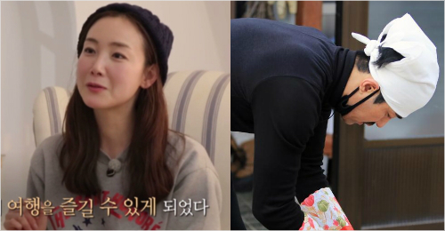 왼쪽부터배우최지우와차승원.(방송캡처,공식홈페이지캡처)