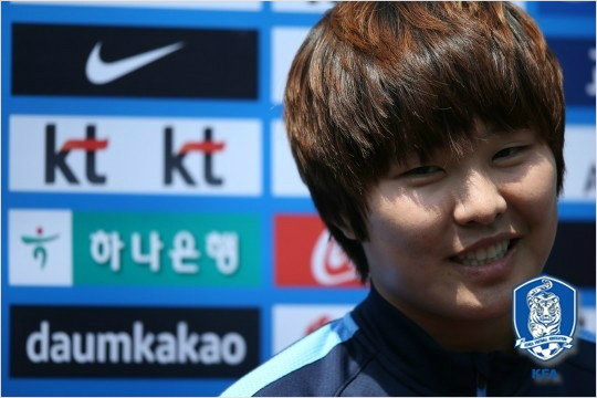 2010년20세이하여자월드컵에서한국을3위까지이끌었던지소연은생애첫성인월드컵에서16강이상의성적을목표로한다.(자료사진=대한축구협회)