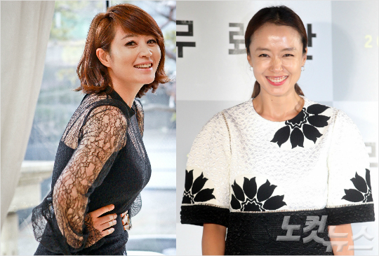왼쪽부터배우김혜수와전도연.(자료사진)