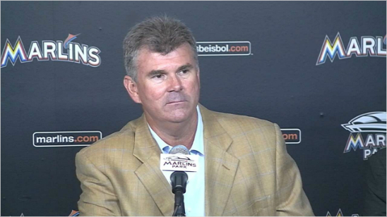마이애미말린스새감독을맡은댄제닝스단장.(홈페이지영상캡처)