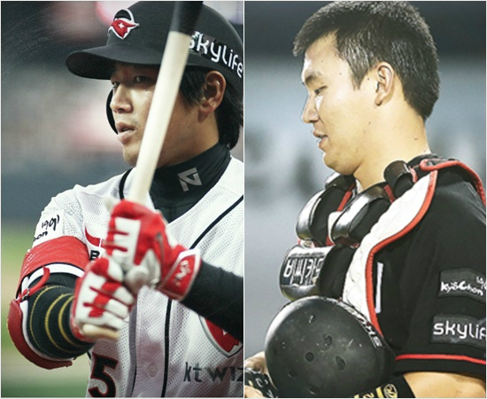 케이티이적생듀오하준호(왼쪽)-장성우.(자료사진=케이티)