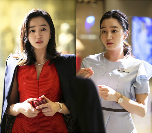 드라마'가면'에서1인2역을맡은배우수애.(SBS제공)