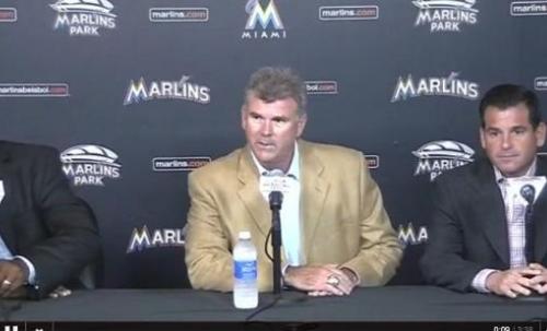 ▲단장에서감독으로보직을변경한제닝스감독.그러나이파격인사에도불구,마이애미는지구최하위를전전하고있다.사진│마이애미말린스