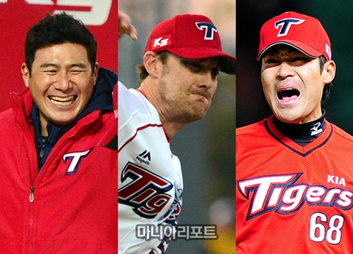 ▲왼쪽부터서재응,필립험버,곽정철.사진