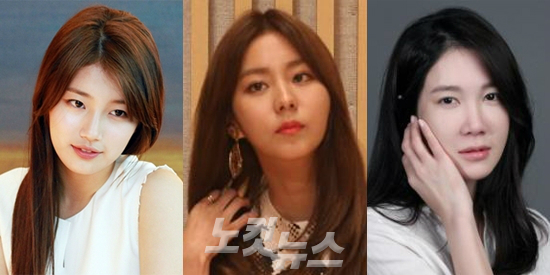 왼쪽부터미쓰에이수지,애프터스쿨유이,배우이지아.(자료사진)
