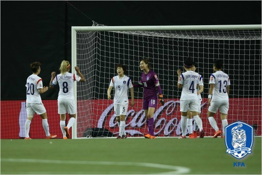 12년만에여자월드컵에복귀한한국여자축구는브라질과조별예선1차전에서대등한흐름으로맞서싸웠지만인조잔디의예상하지못한변수에아쉬운패배를당했다.(자료사진=대한축구협회)