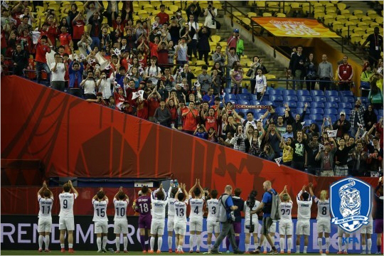 '윤덕여호'는아쉬운패배에도브라질을상대로얻은자신감으로코스타리카와조별예선2차전에나선다.(자료사진=대한축구협회)