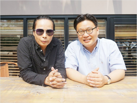 그룹'부활'의리더김태원과한국홍보전문가서경덕교수