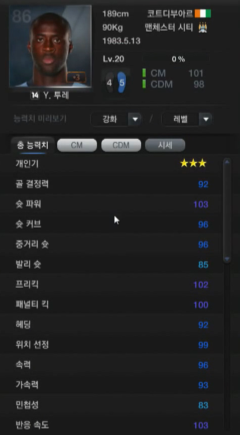 장동훈이 승부수를 띄우기 위해 선택했던 14시즌 야야투레.