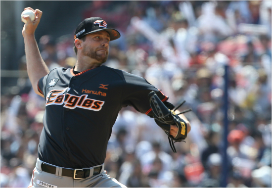 '탈보트너마저'최근5연승의가파른상승세를타던미치탈보트도지난20일NC와마산원정에서한화의연패를끊지는못했다.(자료사진=한화)