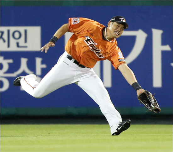 25일KBO로부터역대도핑테스트사상최중징계를받은한화외야수최진행.(자료사진=한화)