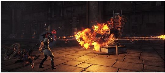 직업별 스킬 사용 장면, 플레어