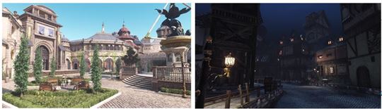 (좌)아넬로마을 낮 풍경, (우)아넬로마을 밤 풍경