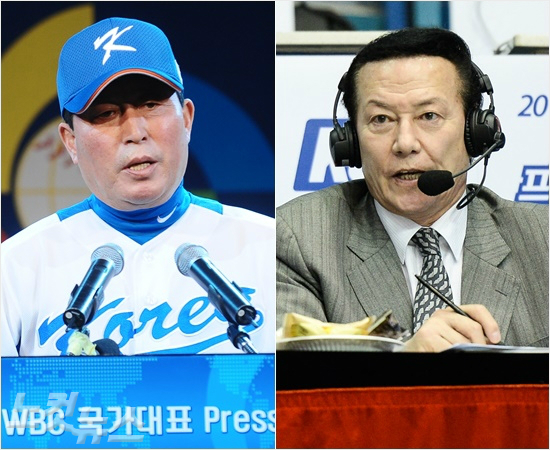 '내가바로구원투수'현직감독들이손사래를쳤던국가대표팀지휘봉을선뜻받아든김인식야구(왼쪽),김동광농구대표팀감독.(자료사진=노컷뉴스,KBL)