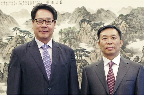 MBC권재홍부사장과중국CCTV장녕부사장.사진=MBC제공