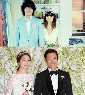가수이효리-이상순부부,배우이민정-이병헌부부.(이효리팬카페캡처,윤성호기자)