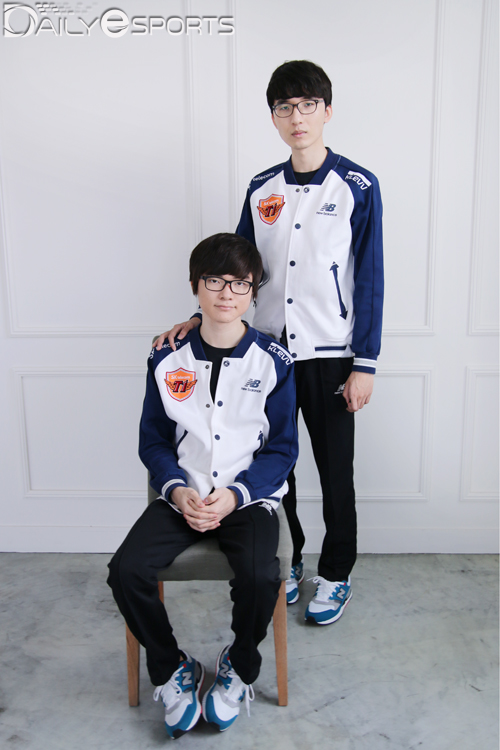 SK텔레콤 T1의 허리를 든든히 받치고 있는 '페이커' 이상혁(왼쪽)과 '이지훈' 이지훈.