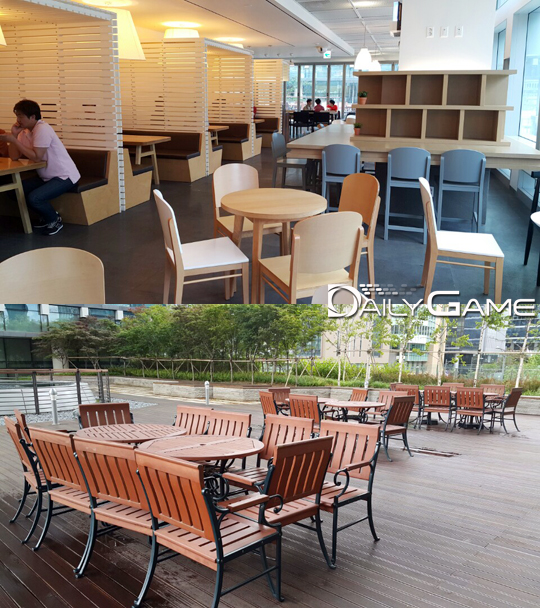 2층에 위치한 '링크2' 내외부 전경.