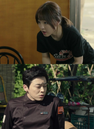 드라마'오나의귀신님'의박보영(위)과조정석(사진=tVN제공)