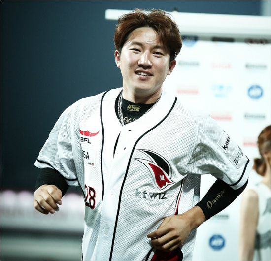 '꿈에그리던올스타전'올해케이티의수호신으로활약중인장시환은오는18일생애첫올스타전출전에대해부푼기대감을드러냈다.(자료사진=케이티)