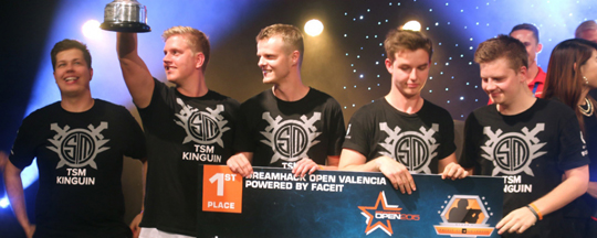 페이스잇리그 2관왕에 오른 TSM.(사진=Fragbite.se 발췌)