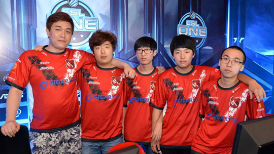 ESL One 아시아 예선에서 아쉽게 탈락한 마이리벤지.(사진=ESL-One.com 발췌)