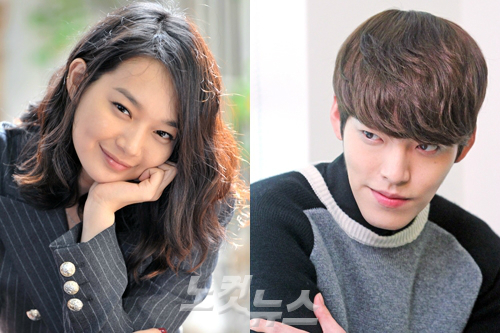 배우신민아(왼쪽),김우빈(자료사진)