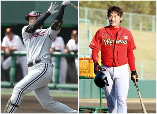 정의윤(왼쪽)과임훈.(자료사진=LG트윈스/SK와이번스)