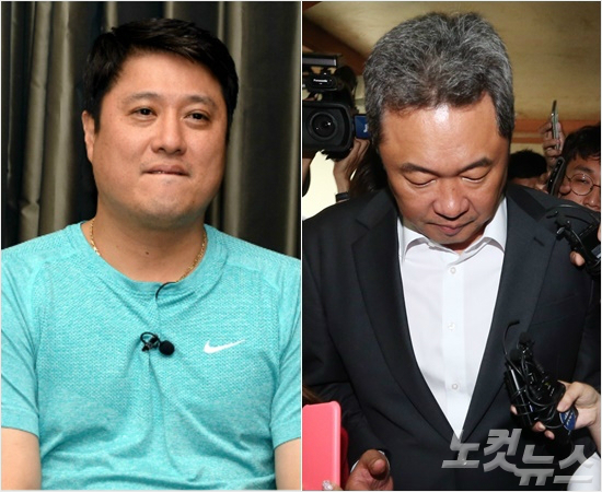 '이러다다죽는건가요?'불법스포츠도박과승부조작혐의로경찰이구속영장을신청했으나기각돼검찰로부터불구속수사를받게된전창진KGC인삼공사감독(오른쪽)과공모혐의로지난21일(한국시각)경찰의추가소환발표에대해심경을밝히고있는문경은SK감독.(자료사진=윤성호기자,사진공동취재단)