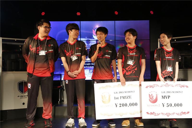 LJL 시즌2에서 정상에 오른 오존램페이지.