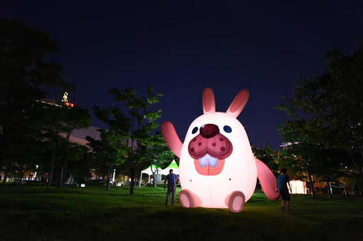 해운대에 설치된 포코포코 조형물