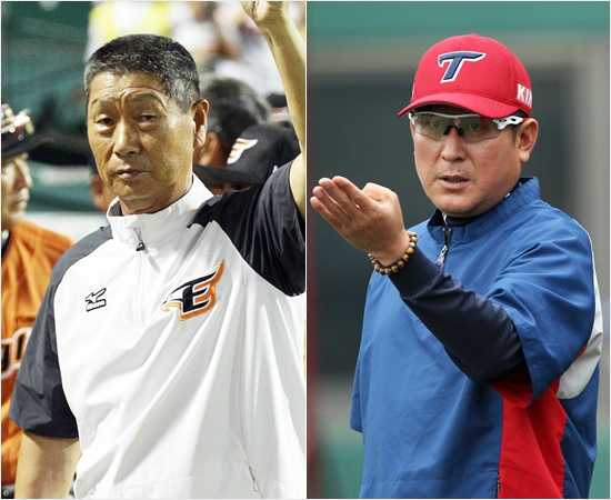 '누군가의승리는또다른누구에겐치명타'2일대전경기에서연패탈출에나서는한화김성근감독(왼쪽)과6연승에도전하는KIA김기태감독.(자료사진=한화,KIA)