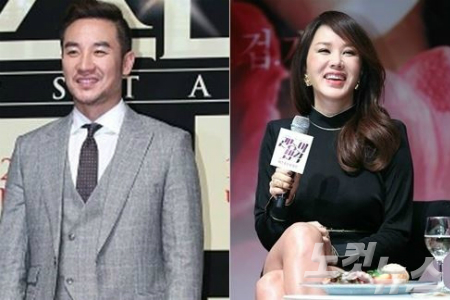 배우엄태웅(왼쪽)과엄정화(자료사진/노컷뉴스)