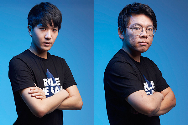 톱12가 뽑은 '이길 수 있는 선수' 공동 1위로 선정된 임진홍(왼쪽)과 김강.