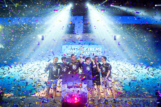 IEM 시즌10 게임스컴 우승을 차지한 엔비어스.(사진=intelextrememasters.com 발췌)