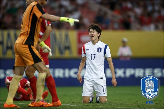 슈틸리케감독부임후처음으로북한과경기한한국은전후반내내쉴새없이슈팅을때리고도확실한마무리가아쉬운탓에0-0무승부로경기를마쳤다.(자료사진=대한축구협회)