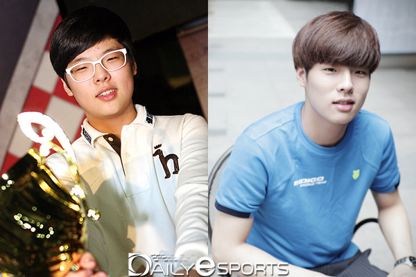2012년 우승당시 문호준(왼쪽)과 현재의 모습.