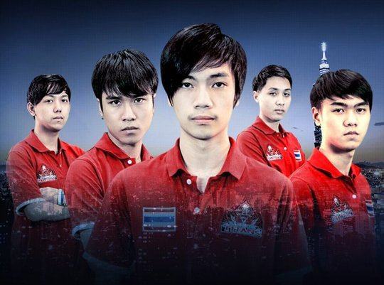 2015 IWCT에 진출하게 된 방콕 타이탄즈.(사진=esportspedia.com 발췌)