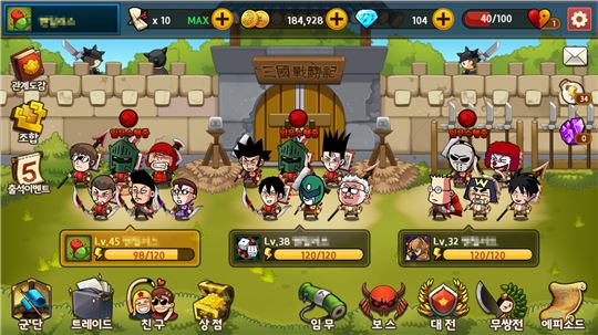 각 군단은 별개의 행동력을 갖고 있다.